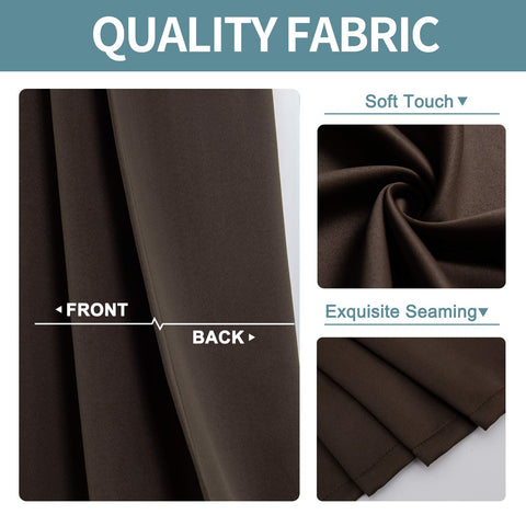 ChrisDowa blackout curtains block 98% of light for peaceful mornings.