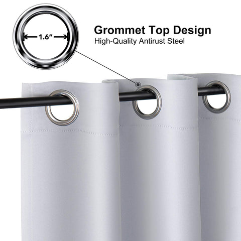 ChrisDowa grommet panel back view shows soft, double-sided fabric.