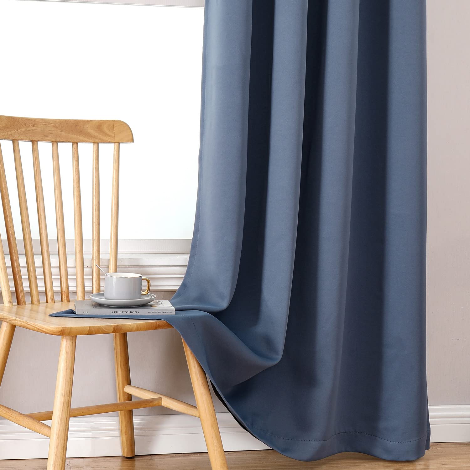 ChrisDowa microfiber curtains feel soft and durable with vibrant color
