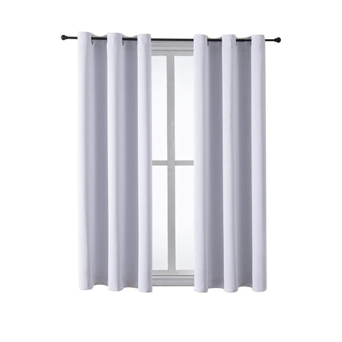 ChrisDowa machine-washable curtain care instructions image for easy cleaning.