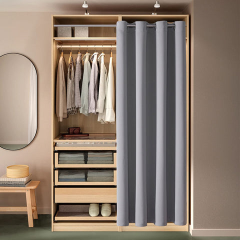 ChrisDowa soft curtain with no chemical smell for comfortable touch.