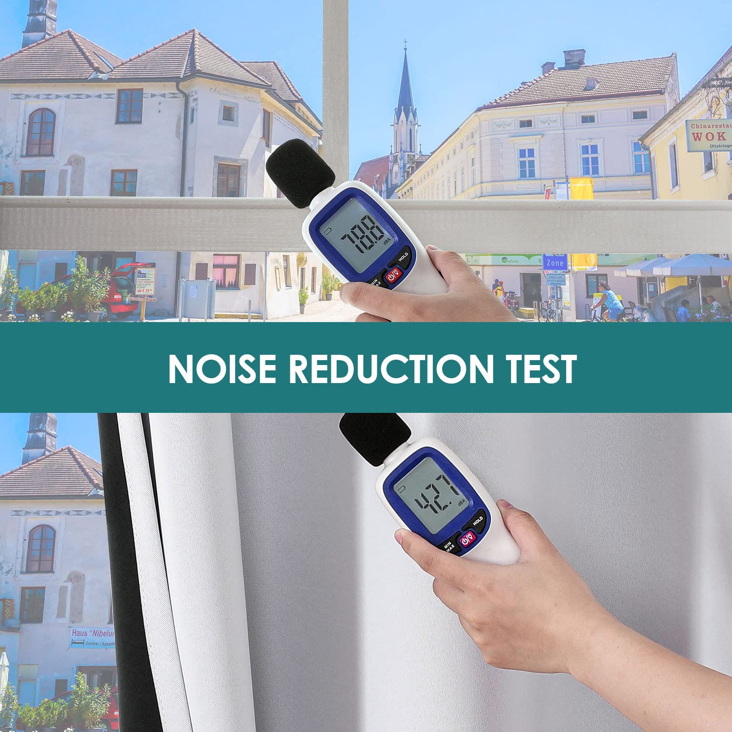 Thermal-insulated ChrisDowa curtains help maintain room temperature