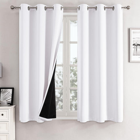 ChrisDowa white blackout curtains install ready for quick setup and full coverage