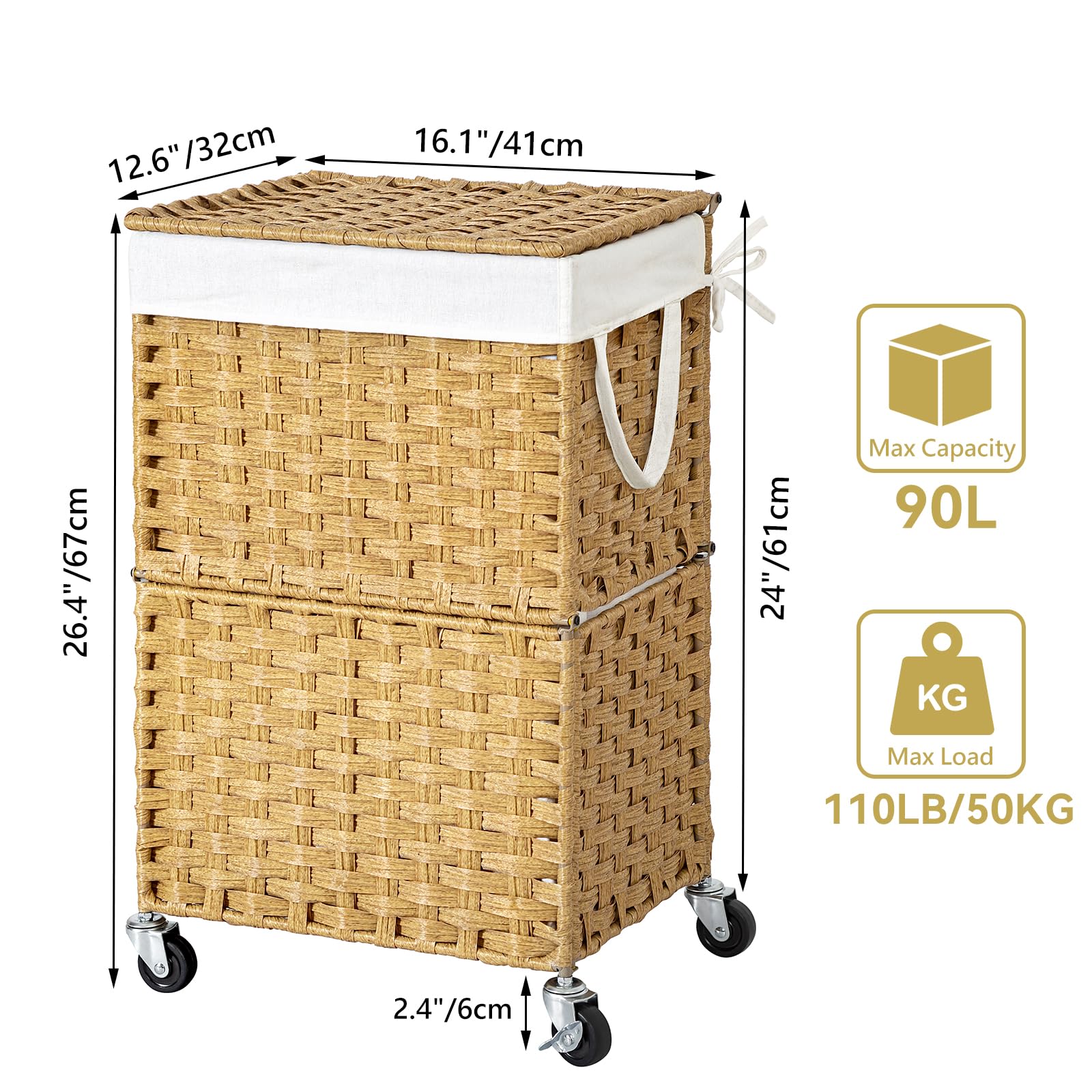Chrislley slim, corner-friendly design in yellow fits tight spaces.