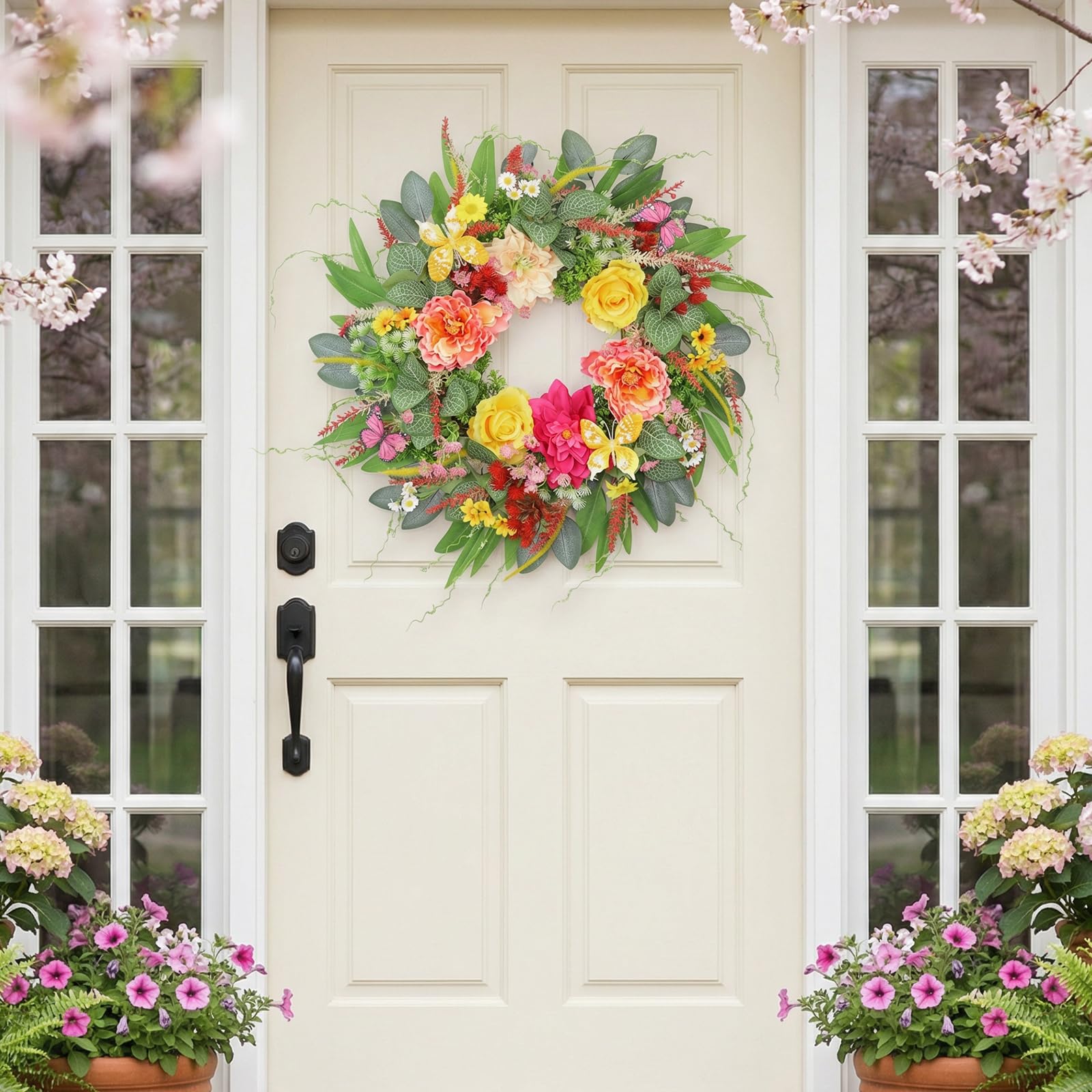 ChrisXiao centerpiece wreath highlighting floral base for table styling