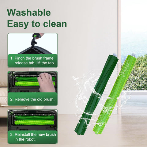 Chrostion easy-install replacement for Roomba s9 without tools.