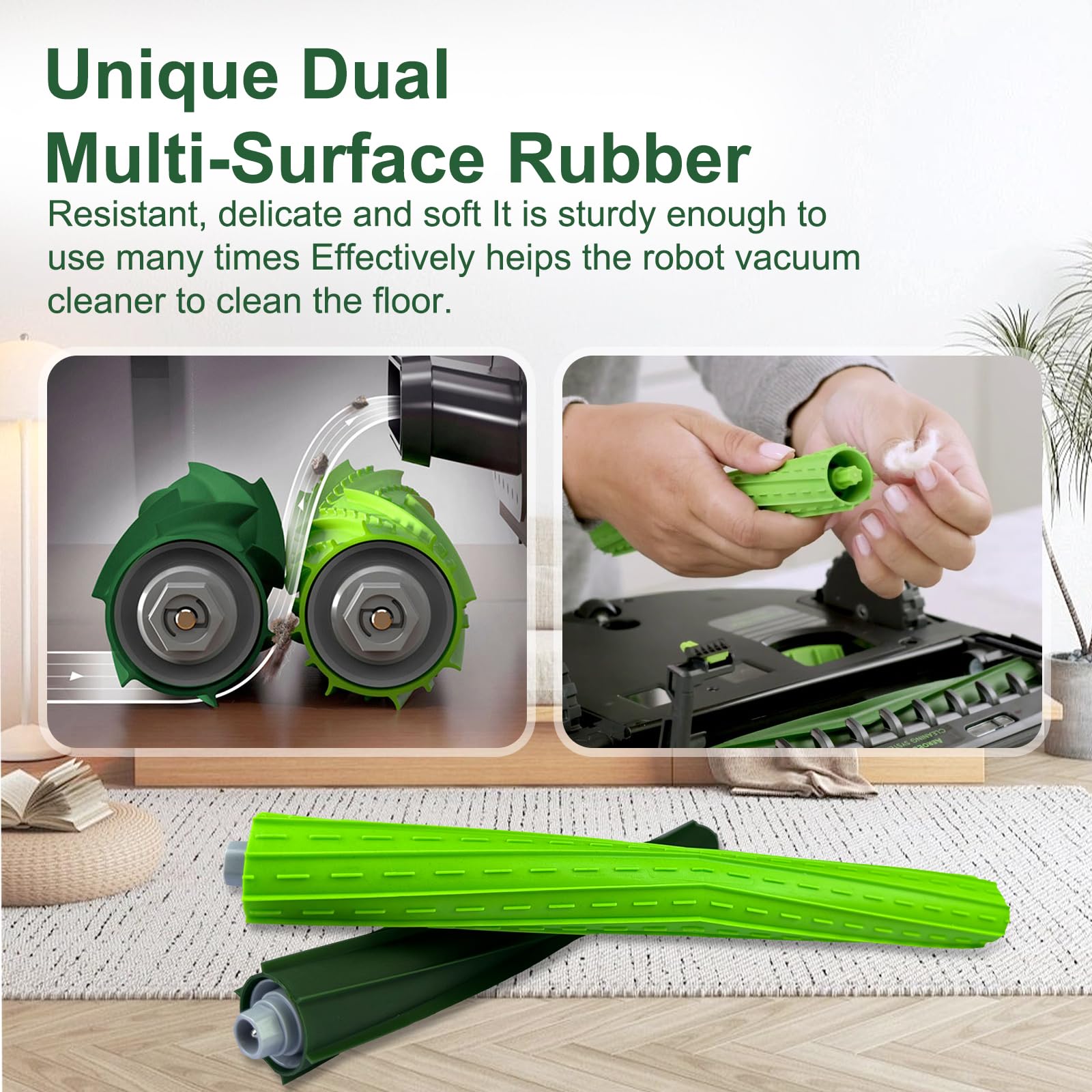 Chrostion V-shaped design concentrates debris for efficient pickup.