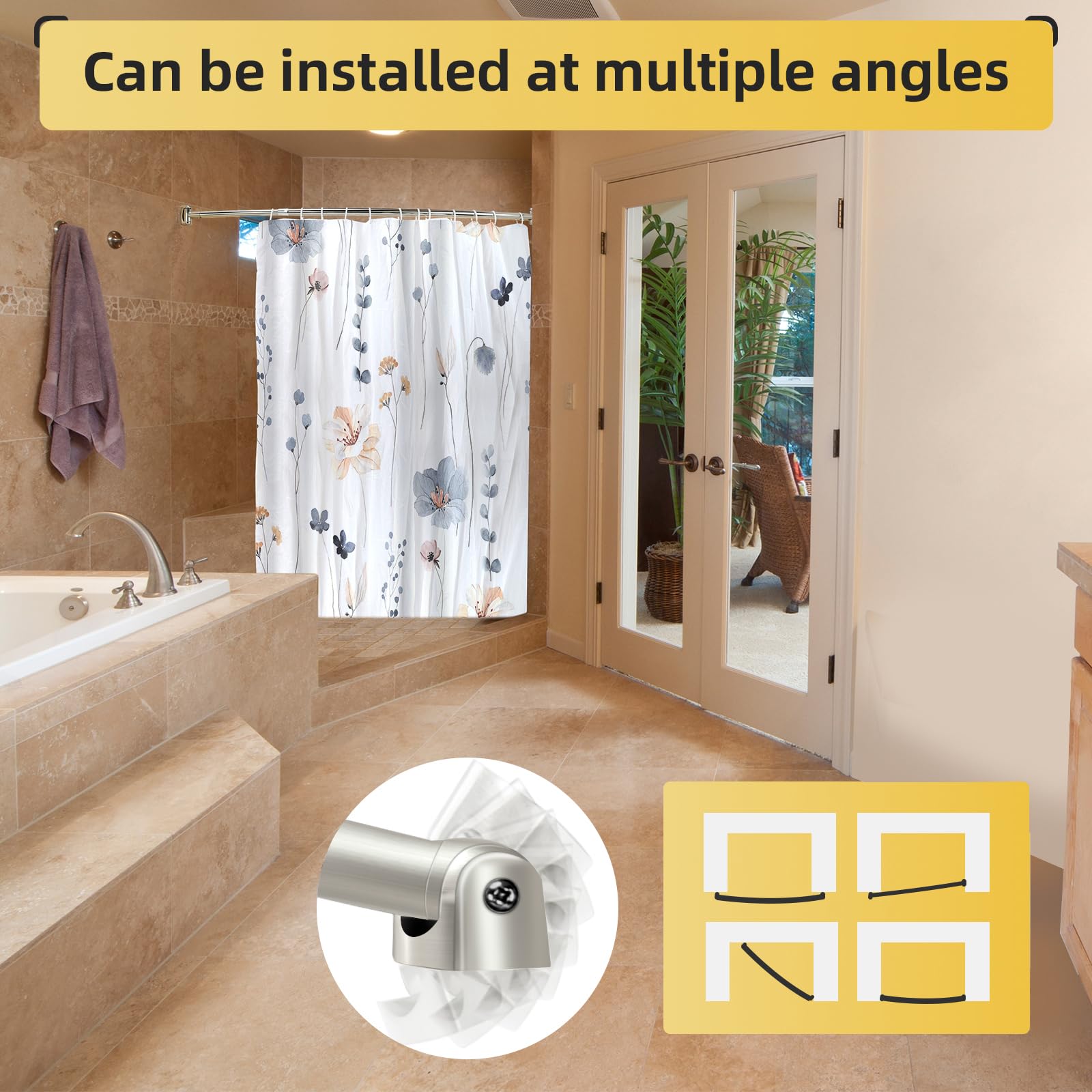 Chrsouly extra shower space demonstrates expanded elbow room.