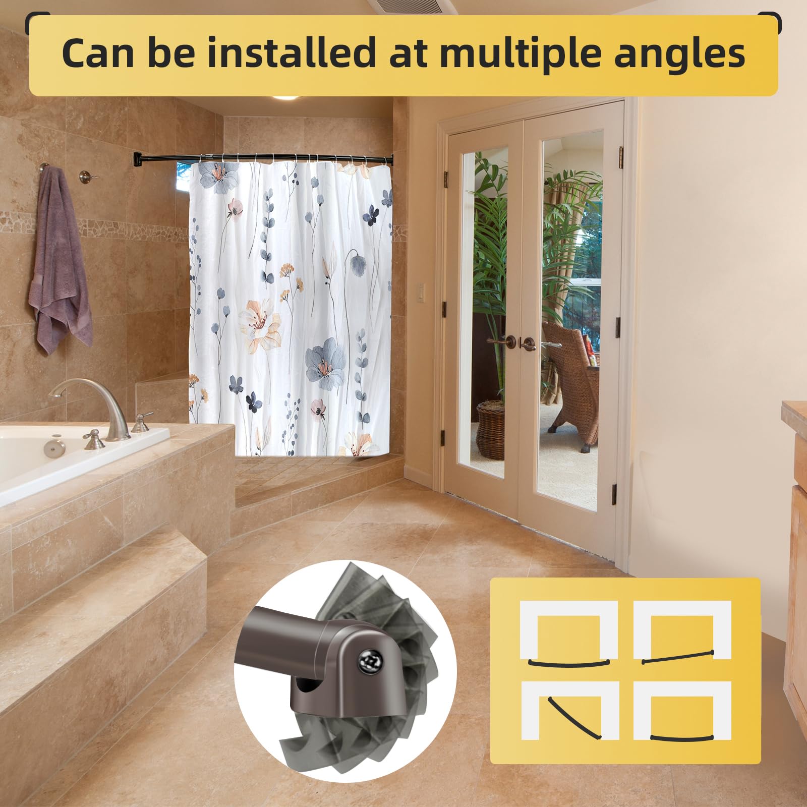 Chrsouly versatile mount suitable for bathroom and other rooms