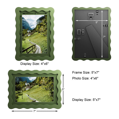Chrspk 5x7 frame on wall showcases art with easy vertical or horizontal hanging