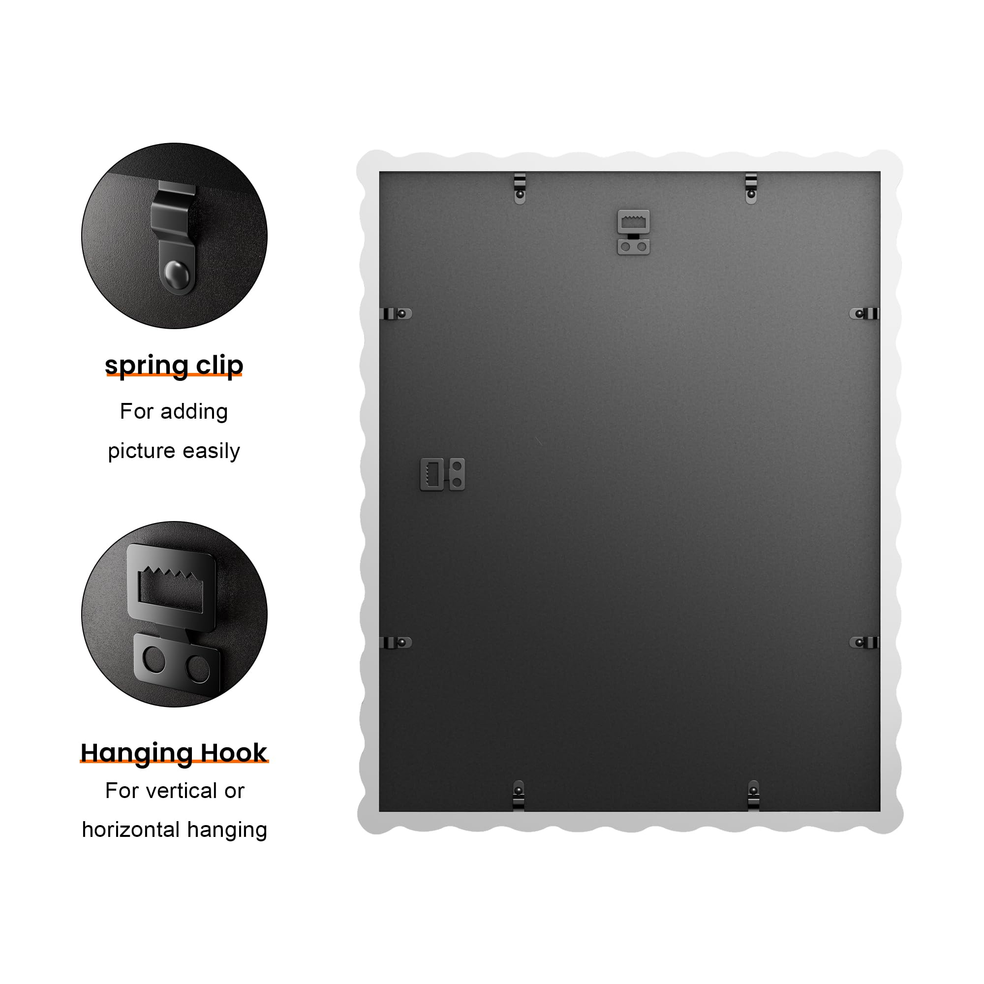 Chrspk wall-mount display frame for versatile setups