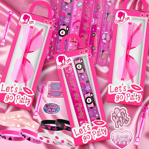 CHSLtmxq pink glasses bring party flair and cute photo moments.