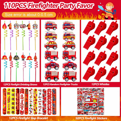 CHSLtmxq firefighter stickers for colorful party keepsakes.