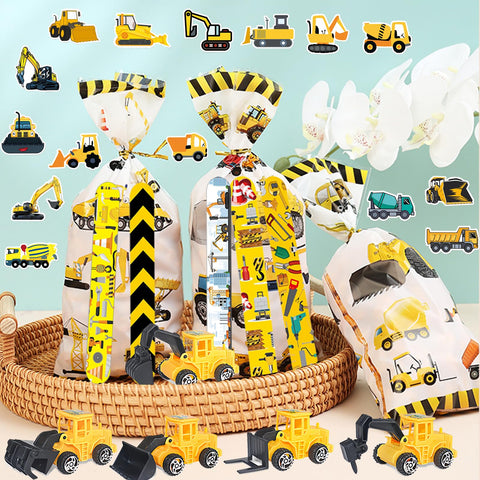 CHSLtmxq transportation vehicle stickers brighten party bags with themed décor.