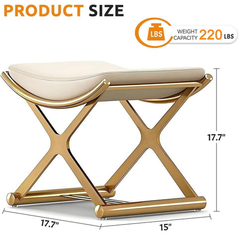 CHSSIH small backless leather stool for tight spaces
