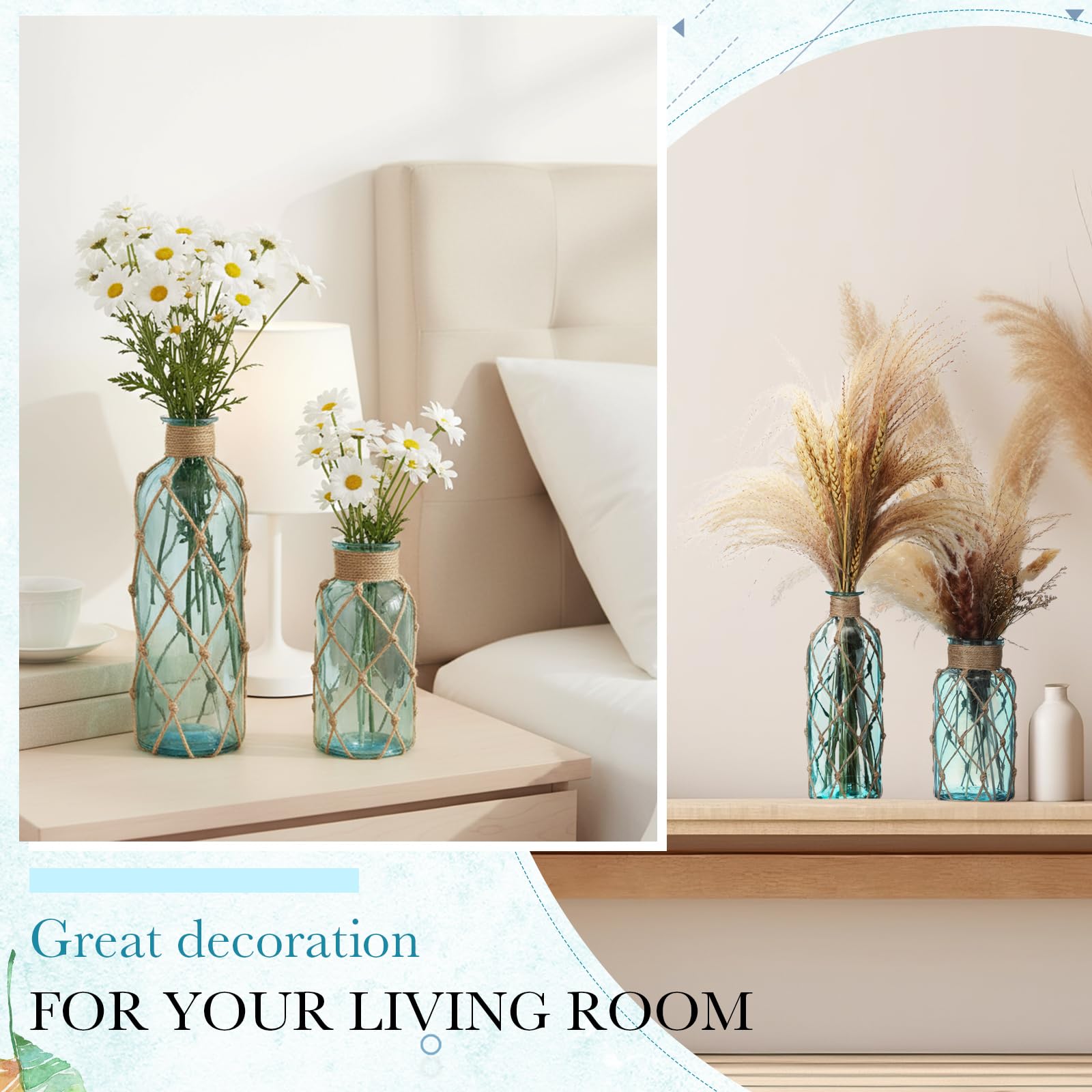 Chuangdi coastal vase for wedding table centerpiece decor.