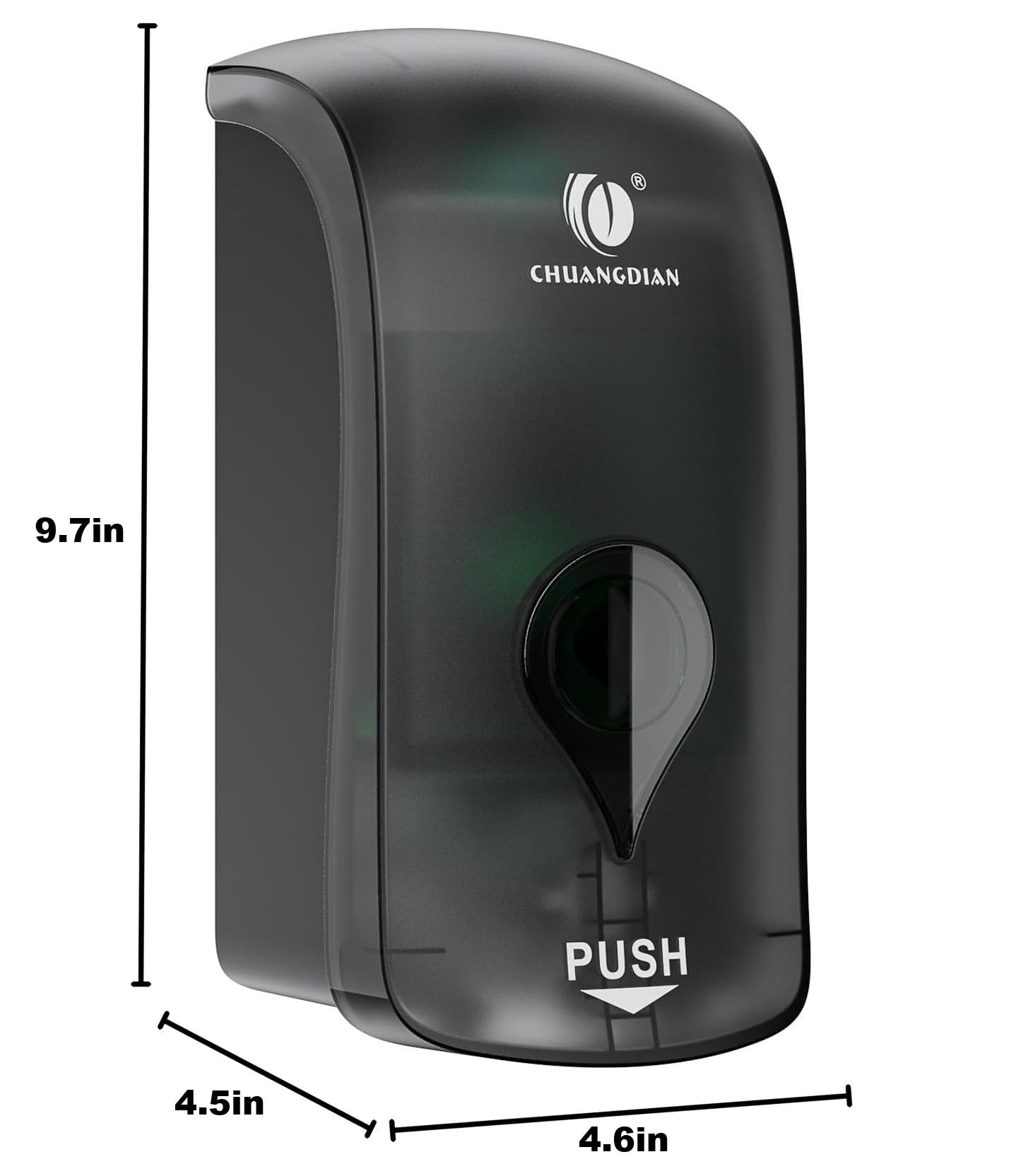 Wall-mount setup of CHUANGDIAN dispenser saves space.
