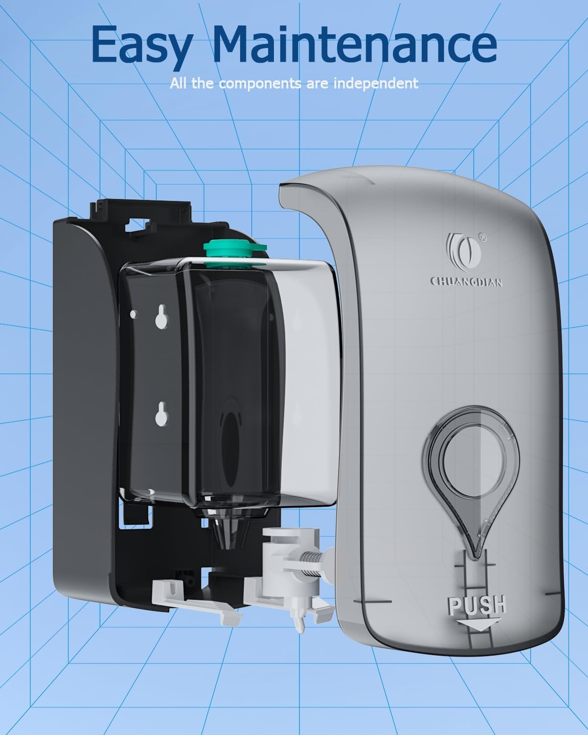 Compatible with bulk foam soap for CHUANGDIAN dispenser efficiency.