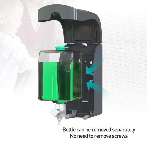 CHUANGDIAN manual foam soap dispenser dispensing action, precise 0.5 mL per press.