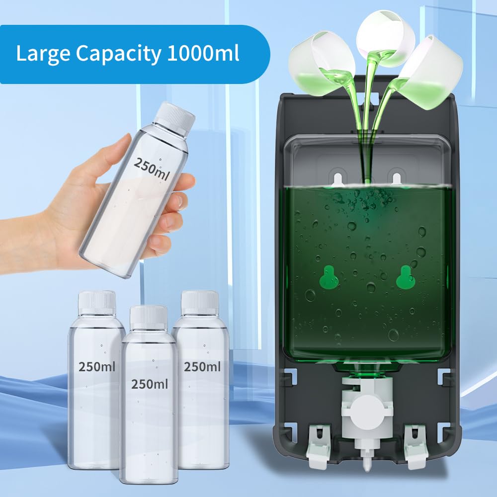 CHUANGDIAN foam soap dispenser reservoir close-up, leak-proof design.