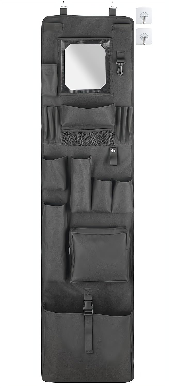 Chuanke Police Style shelf front view showing six pockets for organized storage