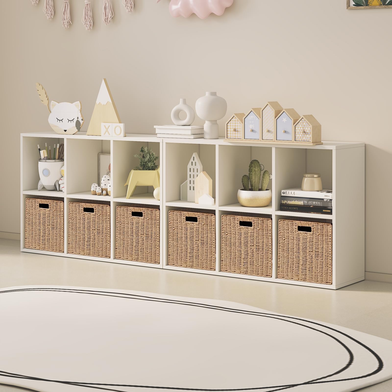 ChubanCraft bedroom storage basket neatly organizing clothing or accessories.