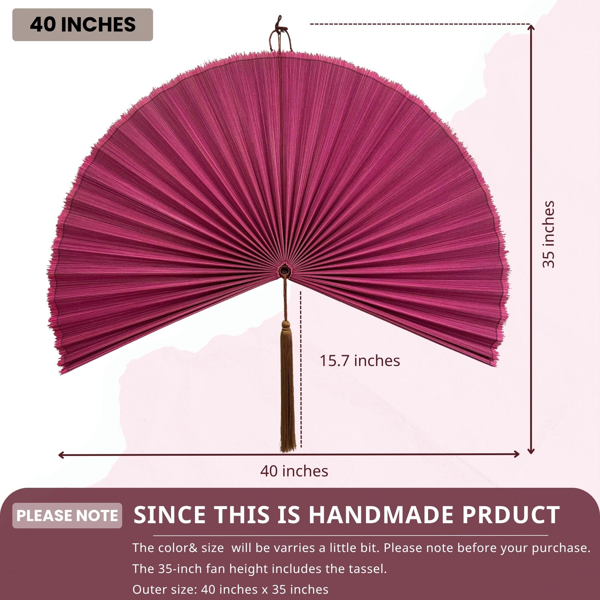 ChumDecor handcrafted bamboo weaving detail adds texture and artisan charm.