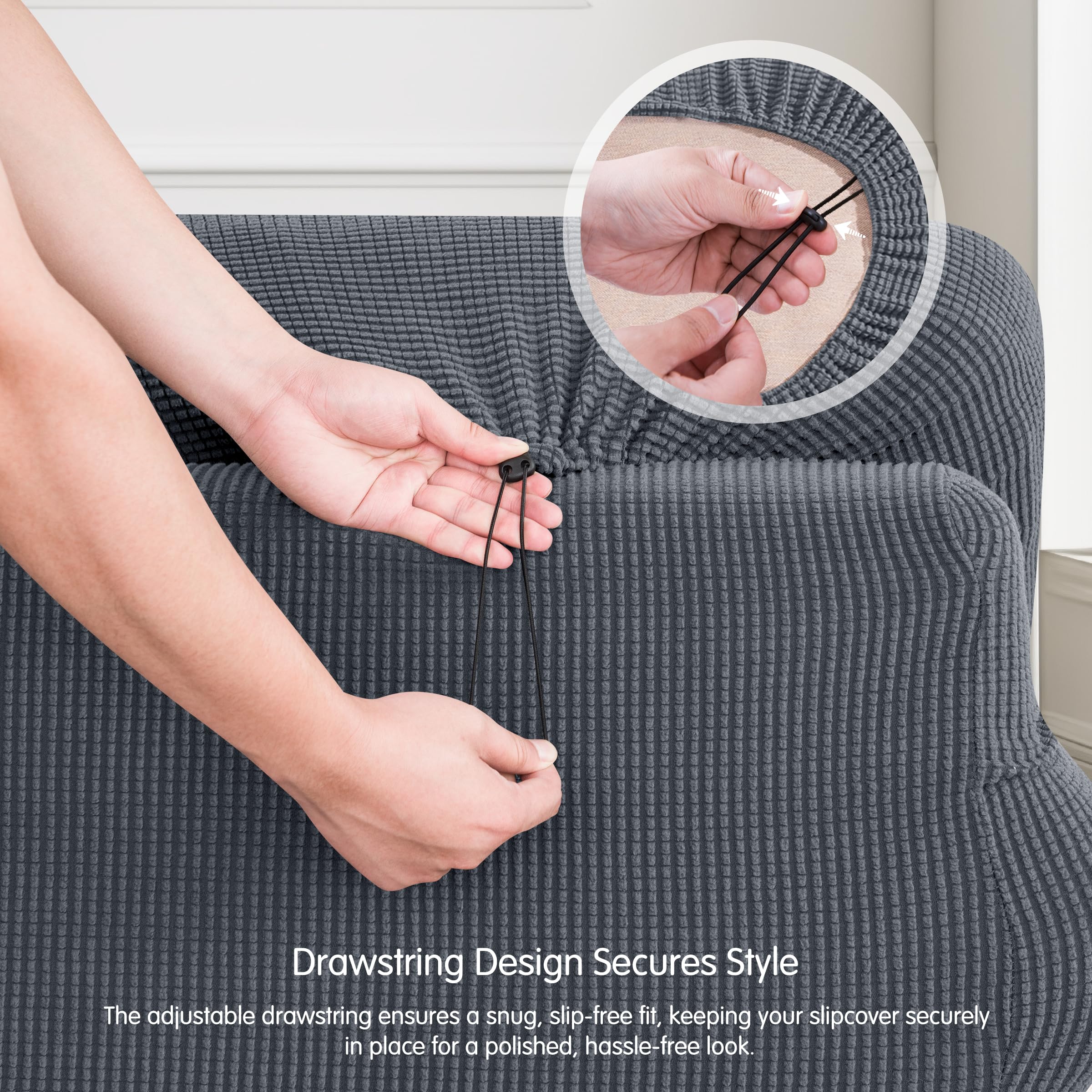CHUN YI cushion covers fit 20–28 inch cushions for easy maintenance.