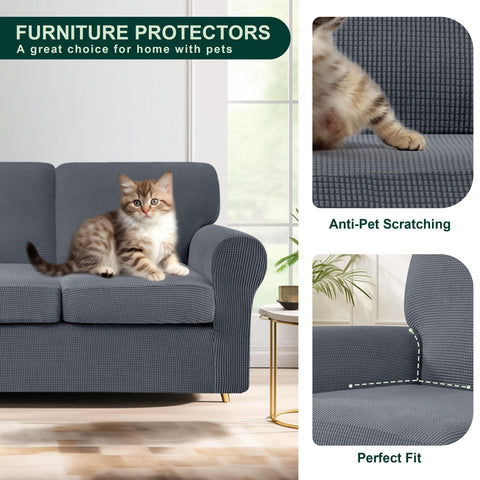 CHUN YI large sofa cover protects a 63–87 inch sofa from daily wear.