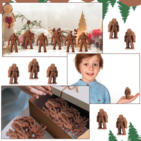 Chunful 2.2-inch Bigfoot figures stand on desks and shelves.