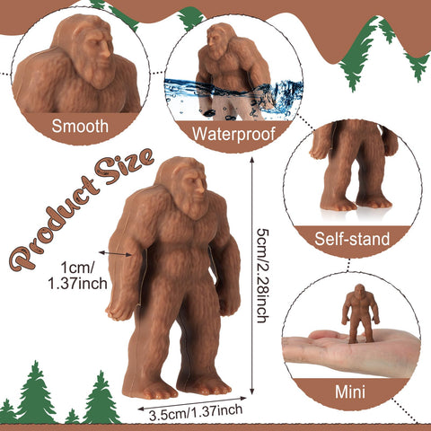 Chunful small Bigfoot ornaments brighten living spaces with whimsy.