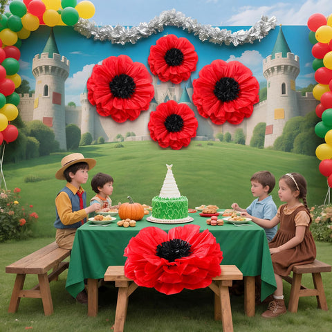 Chunful hanging display with 30in poppy easy setup