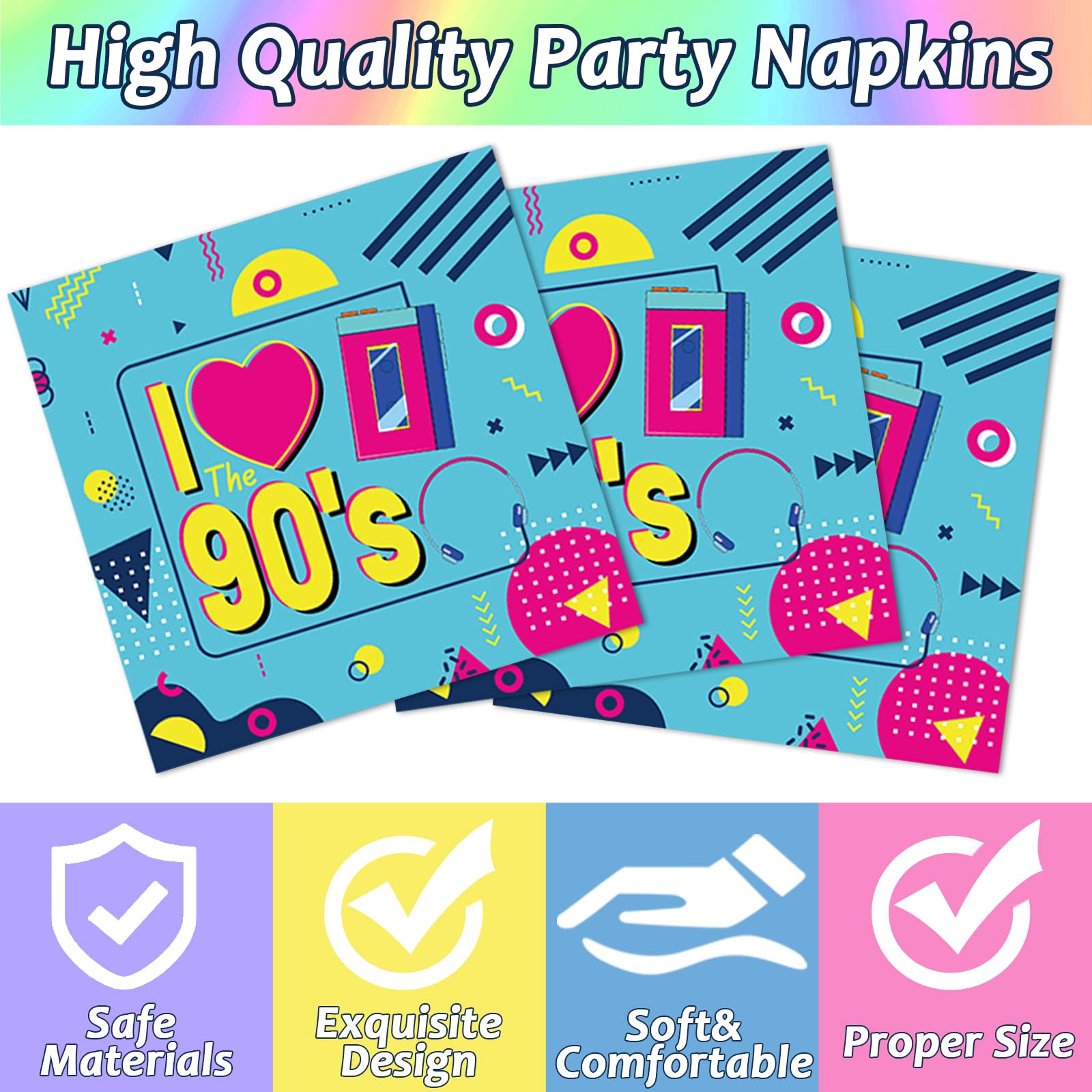 CHUNNIN disposable retro party decor for easy setup and cleanup.