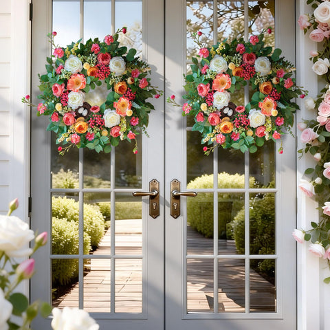 CHvista wreath is easy to hang and enjoy across seasons.