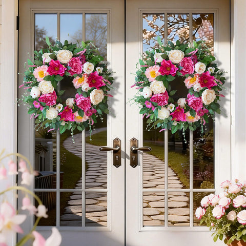 Close-up of silk flowers shows premium textures and lifelike petals.