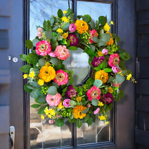 CHvista summer wreath suitable for indoor or outdoor spaces