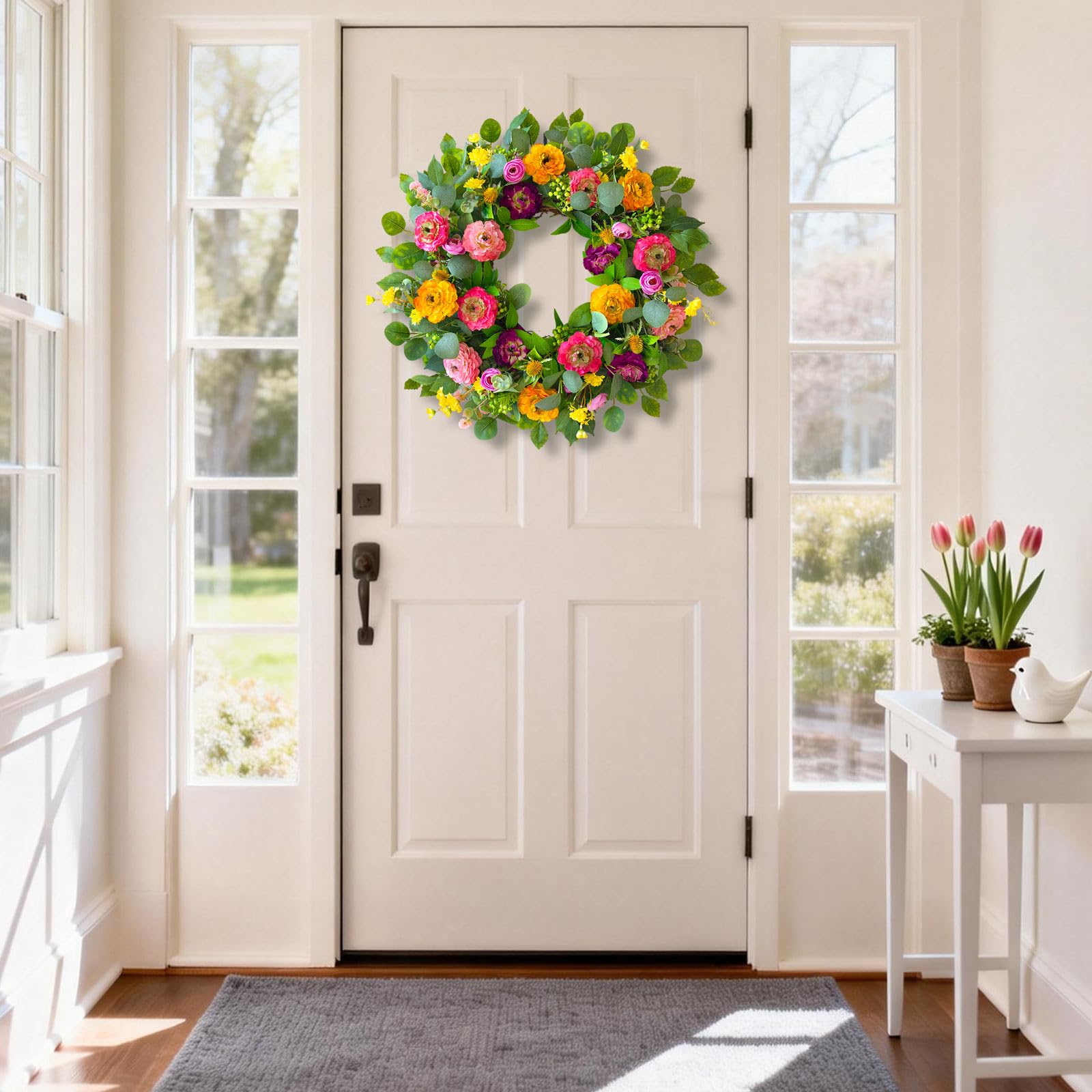 Wedding backdrop or wall décor with CHvista wreath
