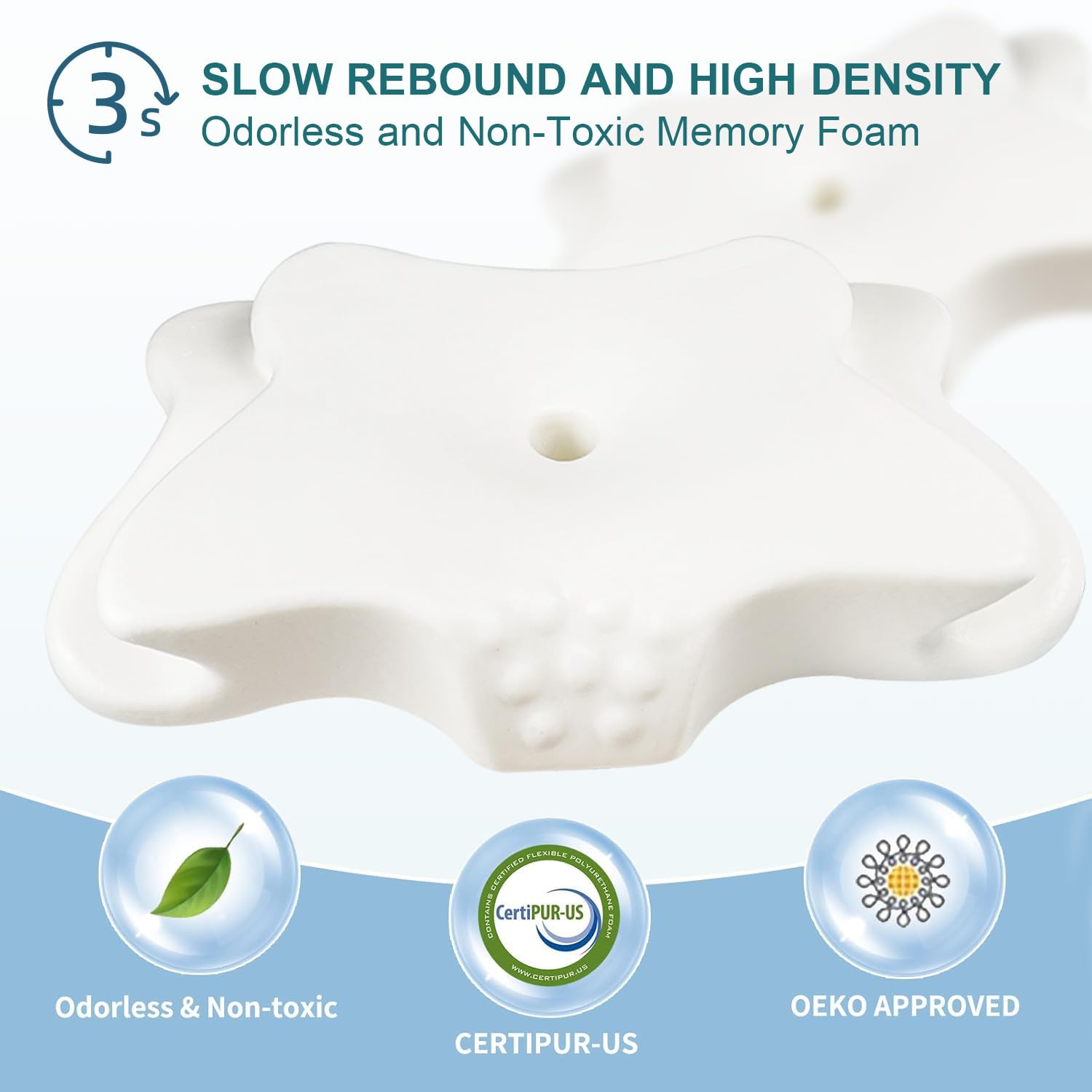 CHxxy pillow is CertiPUR-US certified for safety.