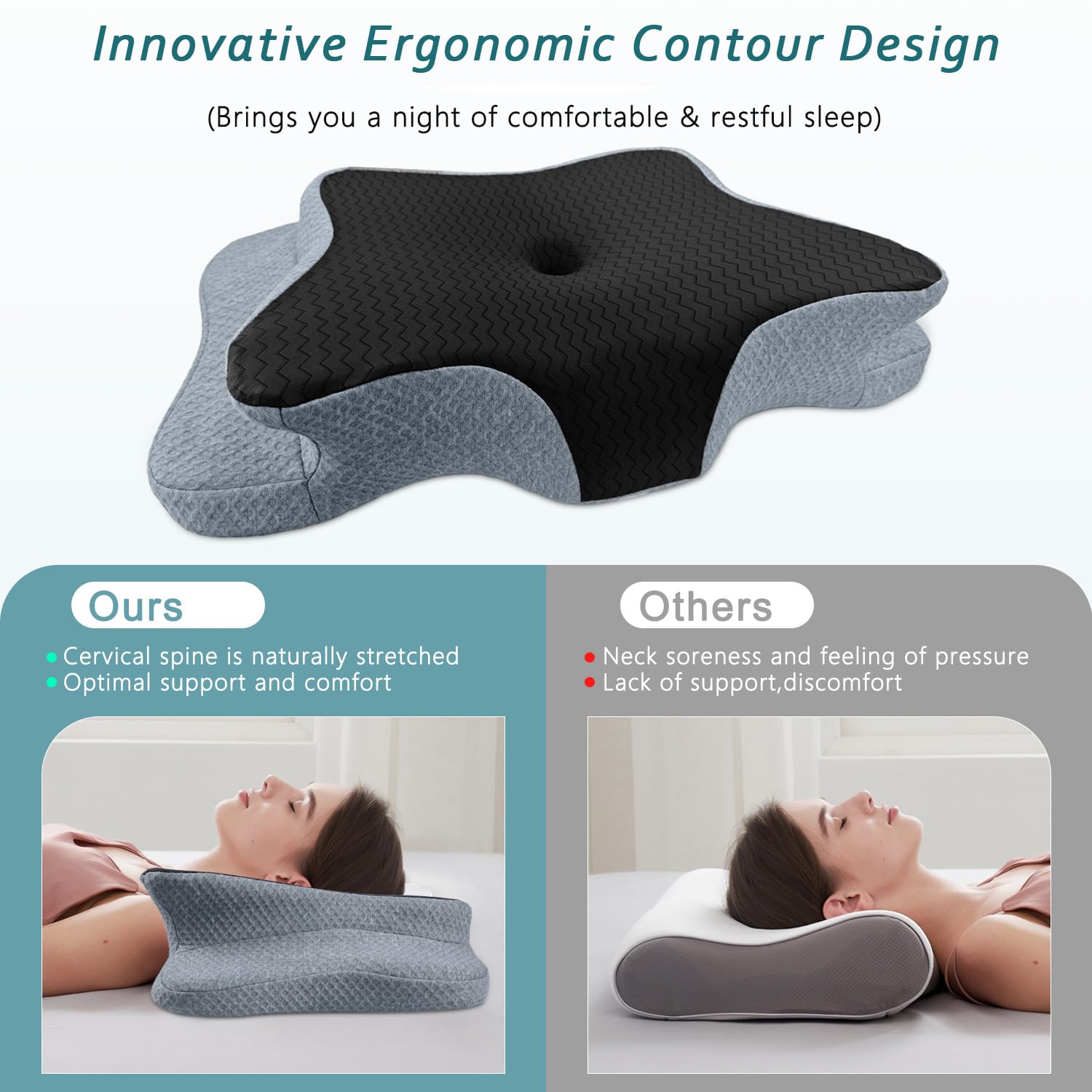 CHxxy soft-silk cover provides breathable, skin-friendly comfort for sensitive sleepers.