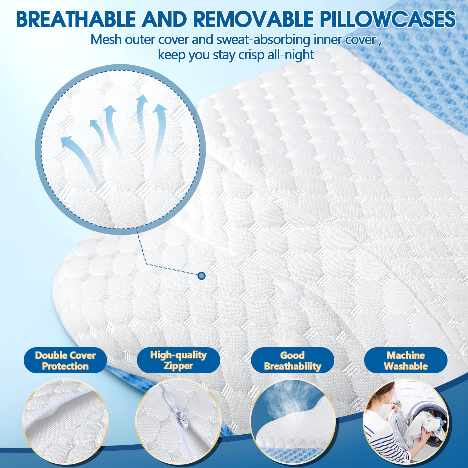 CHxxy Memory Foam Pillow CertiPUR-US and Oeko-Tex approved for safe materials.