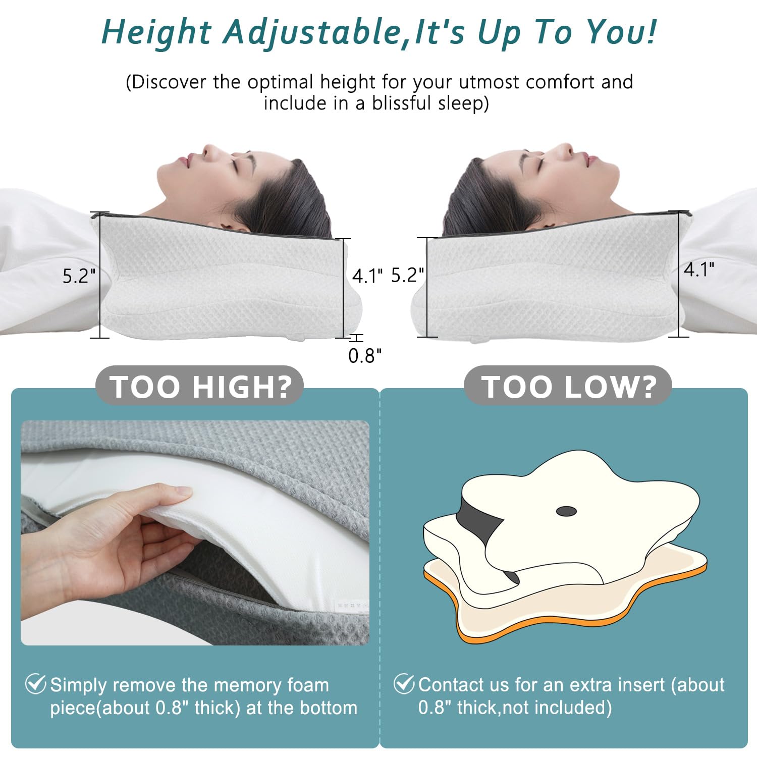 CHxxy skin-friendly cover provides breathable comfort throughout the night