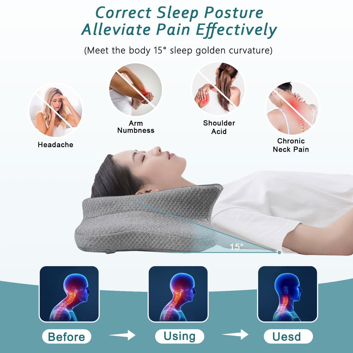 CHxxy two-height design offers customizable heights for different sleeping positions.