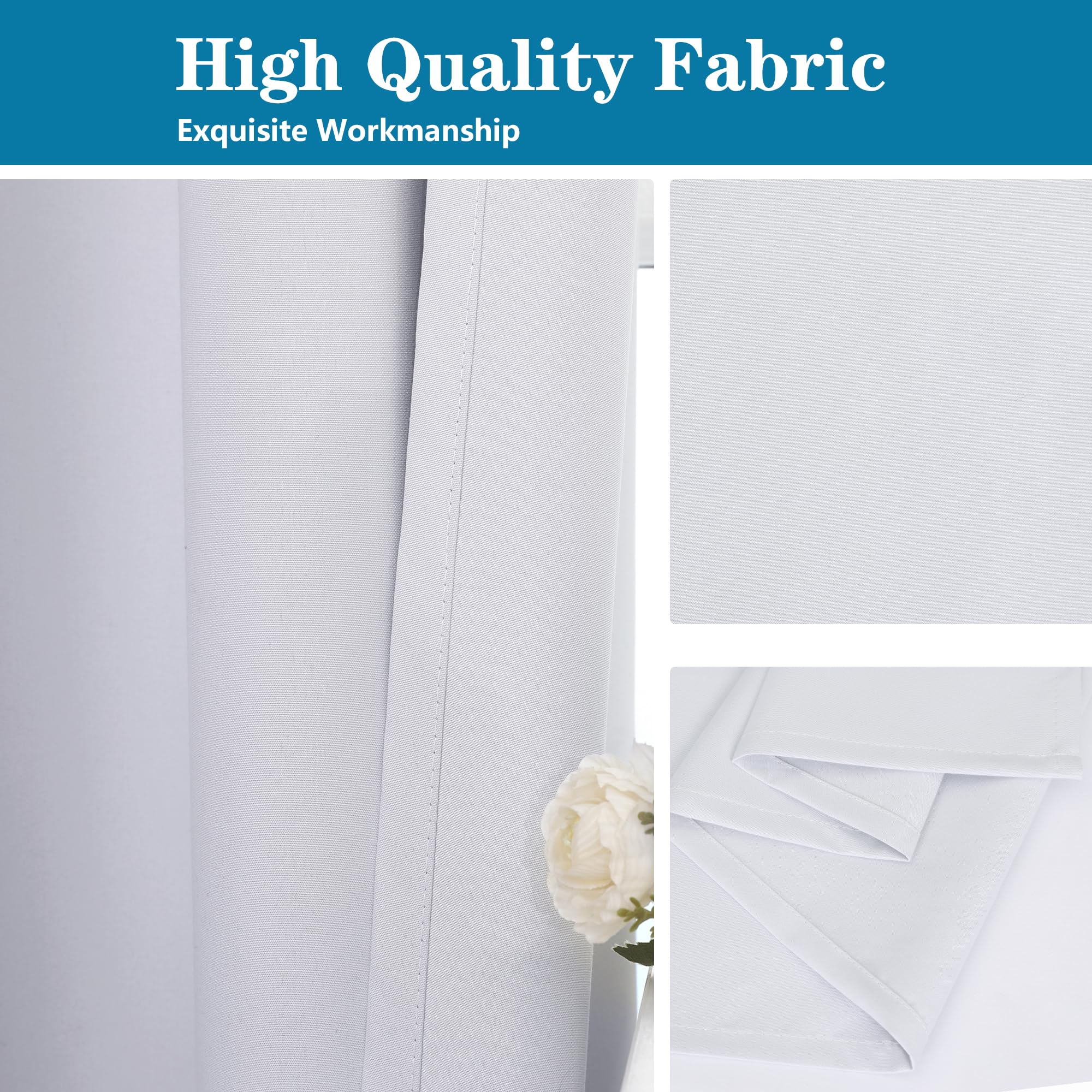 Chyhomenyc window blackout liner 80-inch length designed for tall windows.