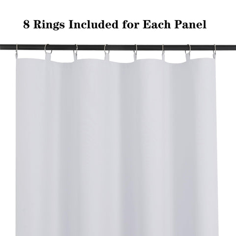 Chyhomenyc window blackout liner hanging options compatible with grommet and rod-pocket curtains.