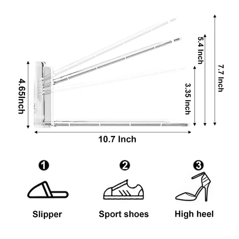 CiBiZi anti-slip shoe slot surface prevents accidental slips and mix-ups.