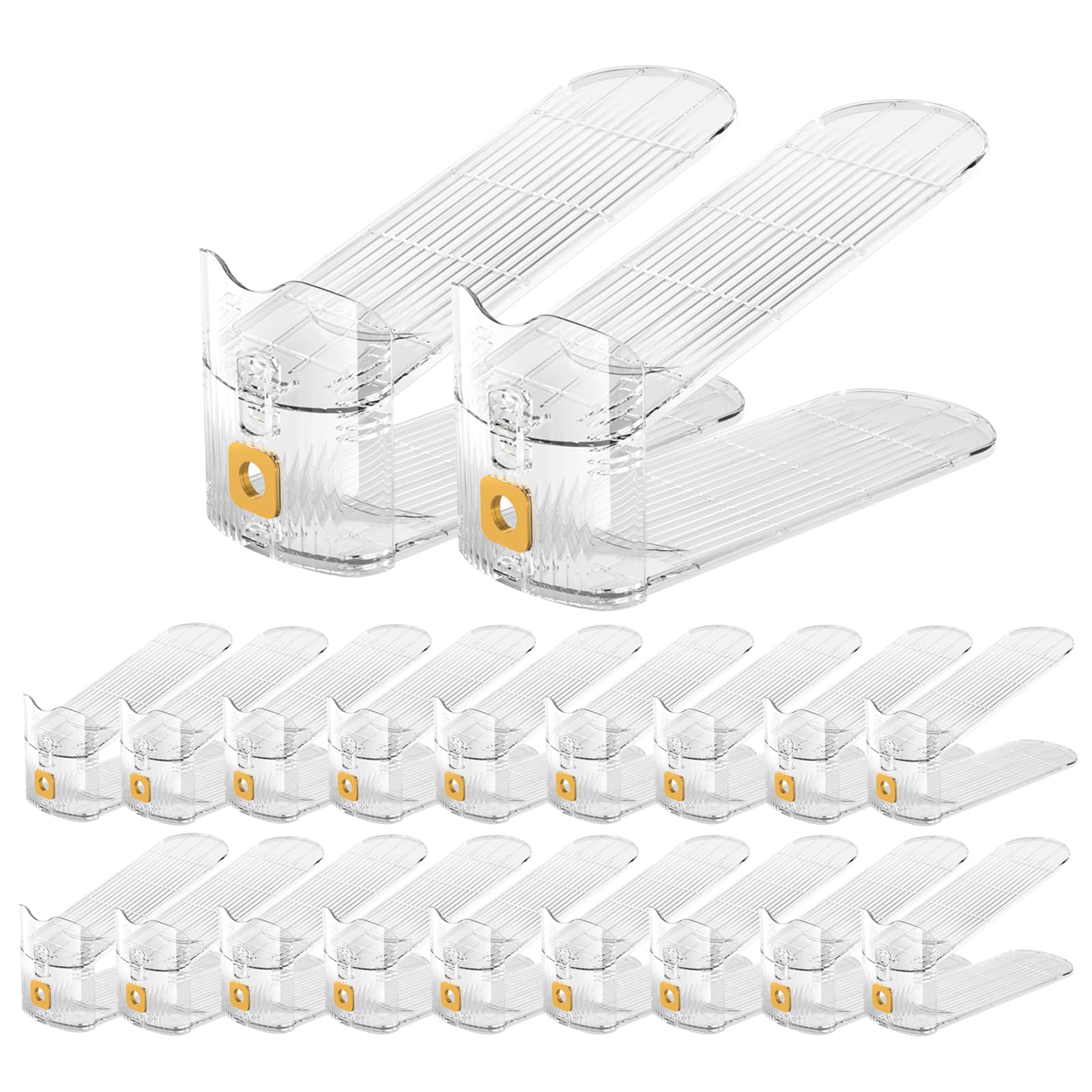 CiBiZi Clear Shoe Slots Organizers front view for quick access