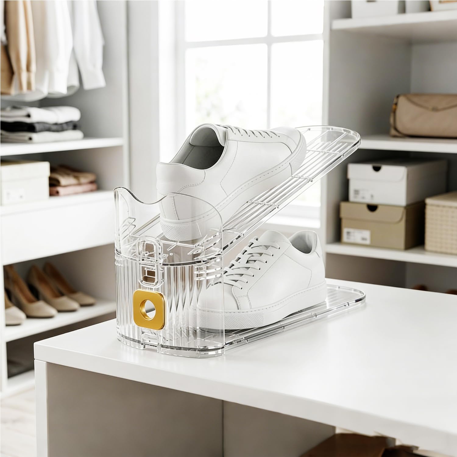 CiBiZi open shoe stand clear for quick shoe retrieval