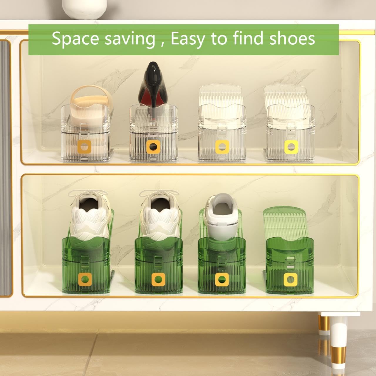 CiBiZi open shoe stand helps you locate footwear in seconds