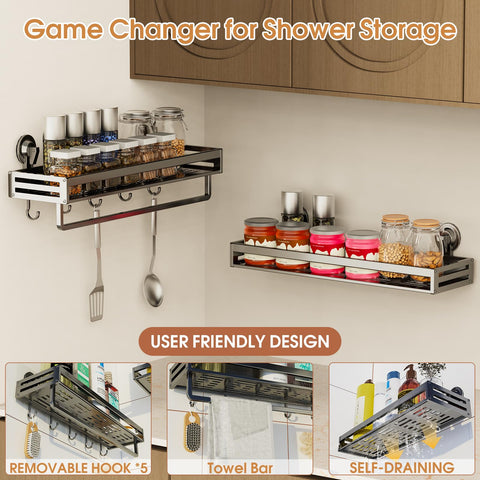 CIBOTIES no drill installation with secure suction cups on smooth surfaces