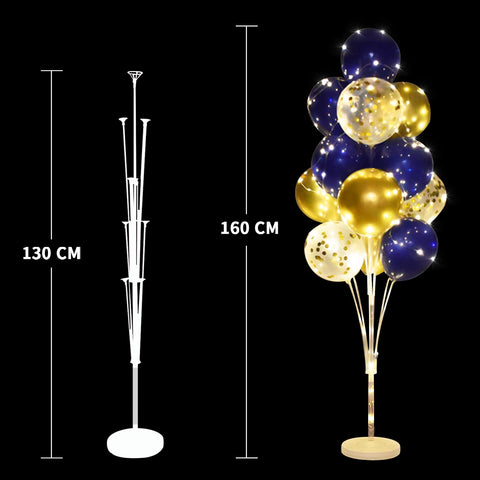 Cicicooie baby shower decor ideas using floor balloon stand kit